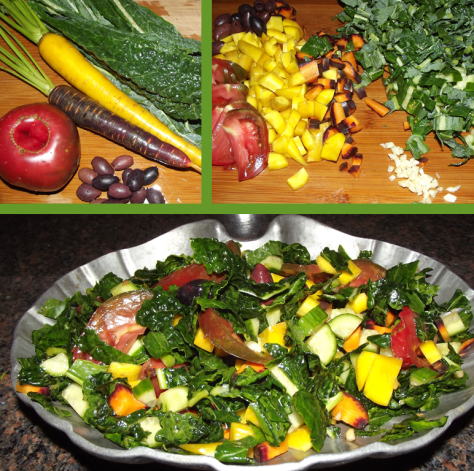9 Ways 90 Days Organic Raw Kale Salad