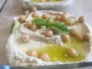 Hummus: Drizzle with olive oil and enjoy