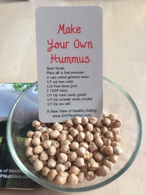 A New View of Healthy Eating: Hummus Recipe